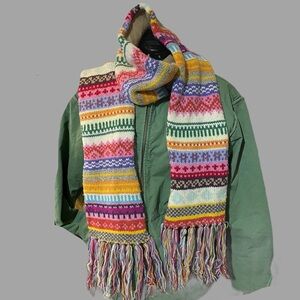 VTG GAP Multicolored Scarf. Super long. Y2K. GUC